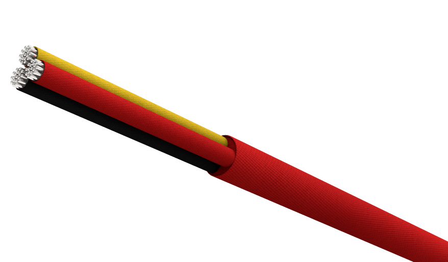MICA/VITREOUS SILICA FIBER CABLE (FIRE RESISTANT)